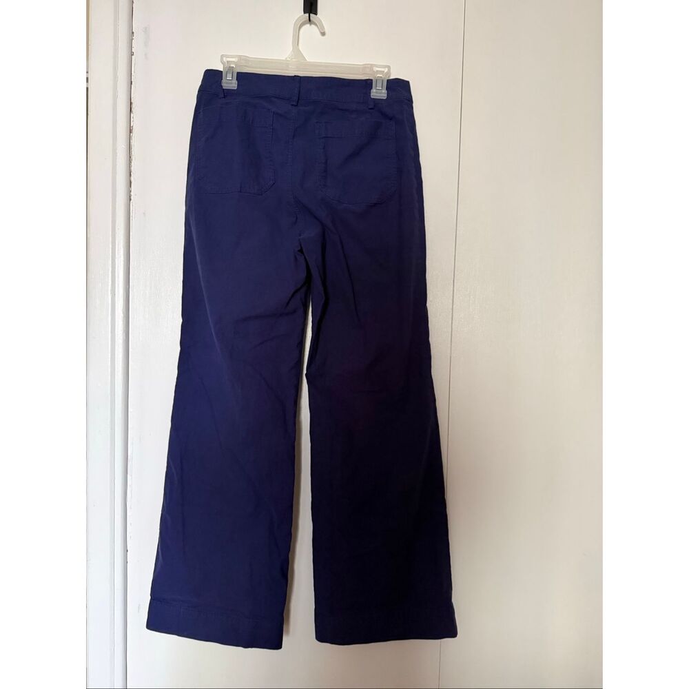 J.Crew Wide Leg Linen Blend Pants Women’s 27 Blue Patch Pocket High Rise - Picture 5 of 13